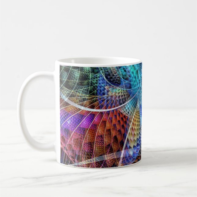 Abstract Apophysis Fractal X Coffee Mug (Left)