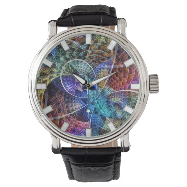 Abstract Apophysis Fractal X Watch (Front)