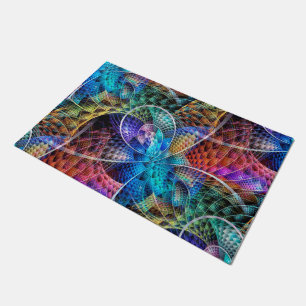 Abstract Apophysis Fractal X + your ideas Doormat