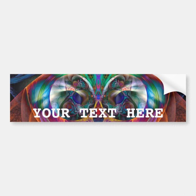 Abstract Apophysis Owl I Bumper Sticker (Front)
