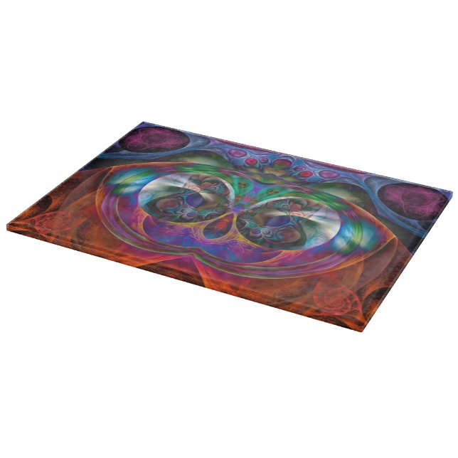 Abstract Apophysis Owl I Cutting Board (Corner)