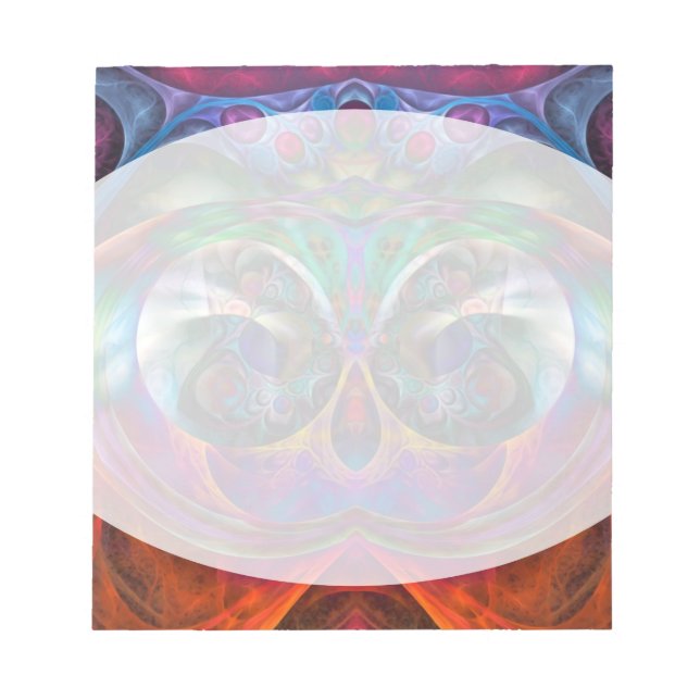 Abstract Apophysis Owl I Notepad (Front)