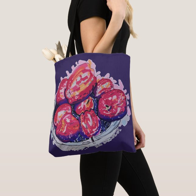 Abstract Apples Tote Bag (Close Up)