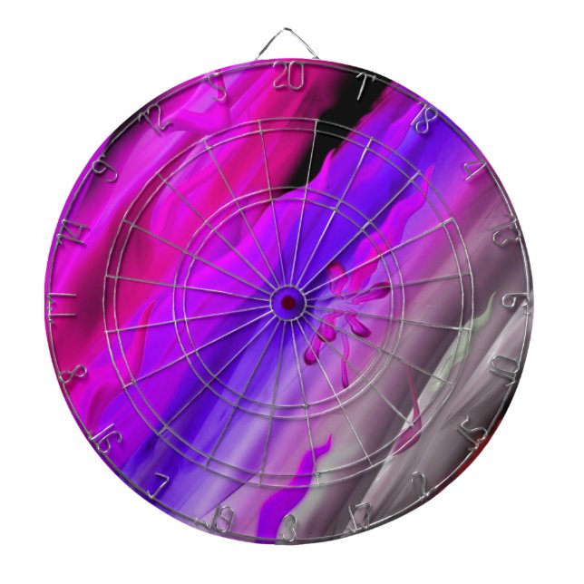 Abstract aquarelle dartboard (Front)