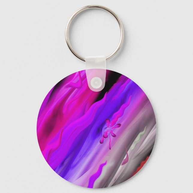 Abstract aquarelle keychain (Front)