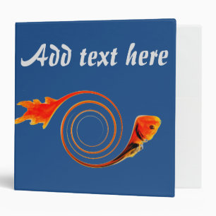 Abstract Aquatic Fish Custom Binder