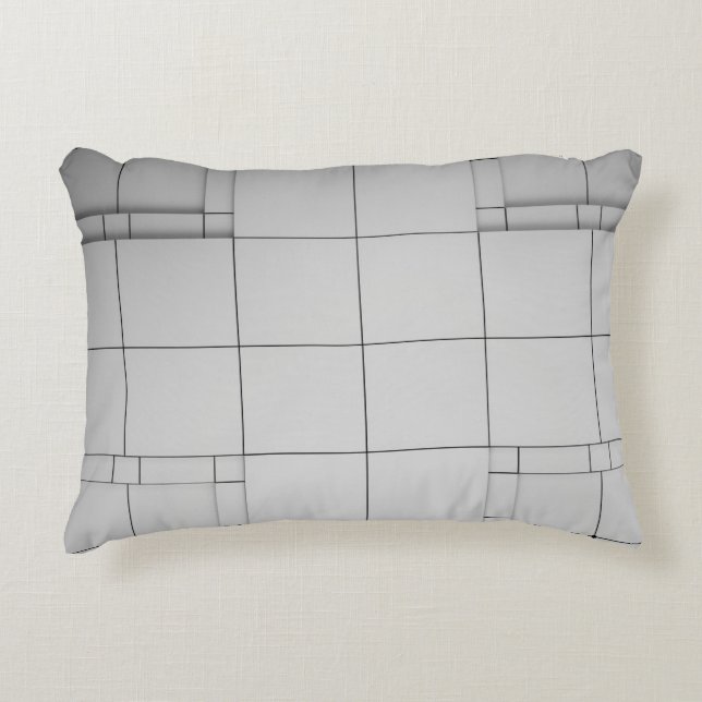 Abstract architecture contemporary accent pillow (Front)
