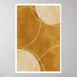 Abstract Arcs Wall Art Minimalist Shapes and