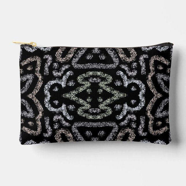 Abstract Arrow Grunge Pattern And Soft Pastels Accessory Pouch (Front)