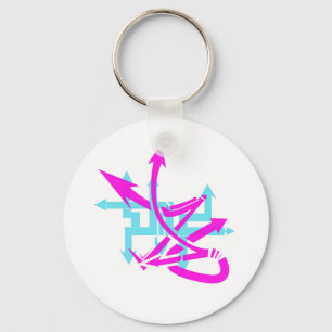 Abstract Arrows Keychain