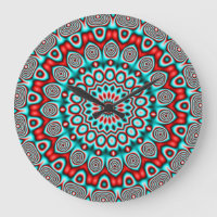 Abstract Art 100  Clock