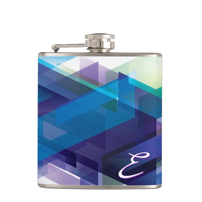 Abstract Art 105 Wrapped Flask (Front)