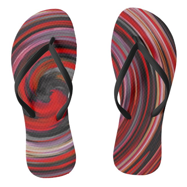 Abstract Art #10 Flip Flops (Footbed)