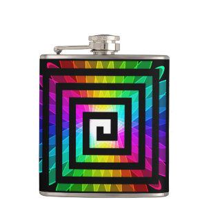 Abstract Art 116 Wrapped Flask