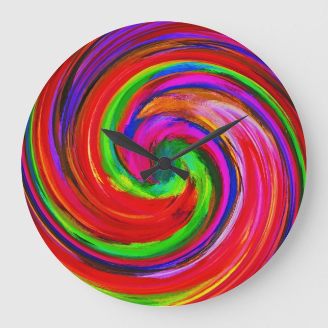 Abstract Art #12 Large Clock (Front)