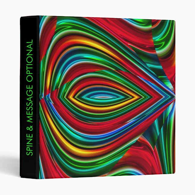 Abstract Art 133 Options Binder (Front/Spine)