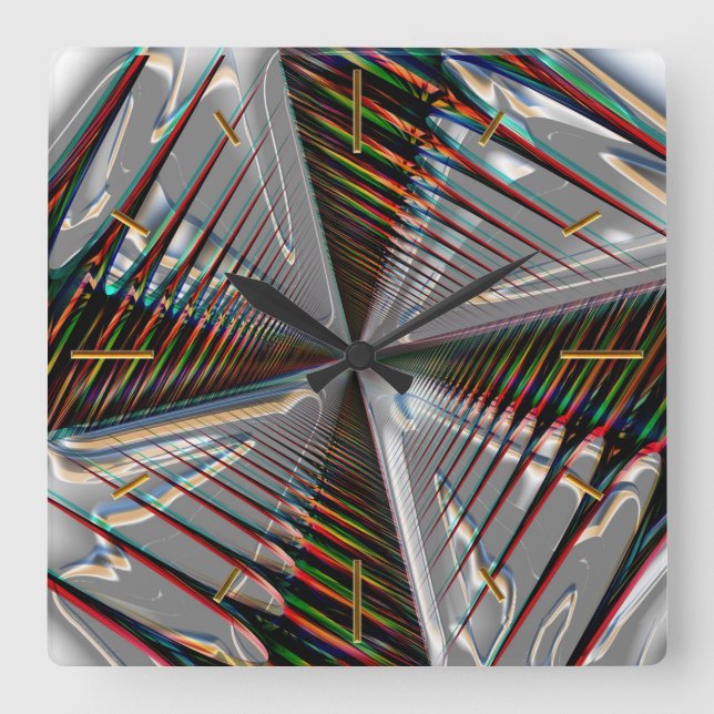 Abstract Art 144 Numeral Options Wall Clocks (Front)