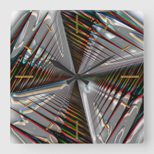 Abstract Art 144 Numeral Options Wall Clocks
