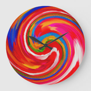 Abstract Art #15 Large Clock