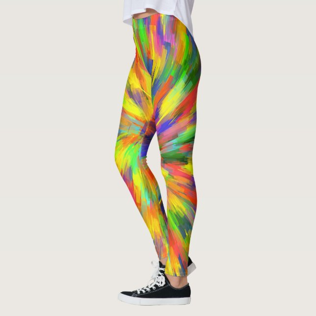 Abstract Art 168 Leggings (Left)
