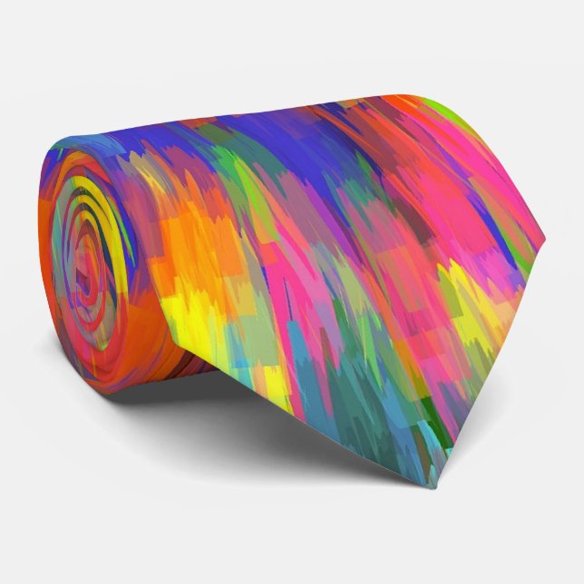 Abstract Art 168 Tie (Rolled)