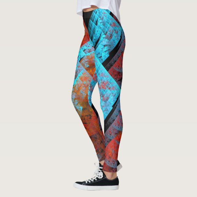 Abstract Art 169 Leggings (Left)