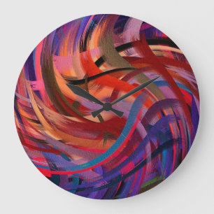 Abstract Art #19 Large Clock