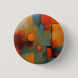 Abstract art 1 inch round button
