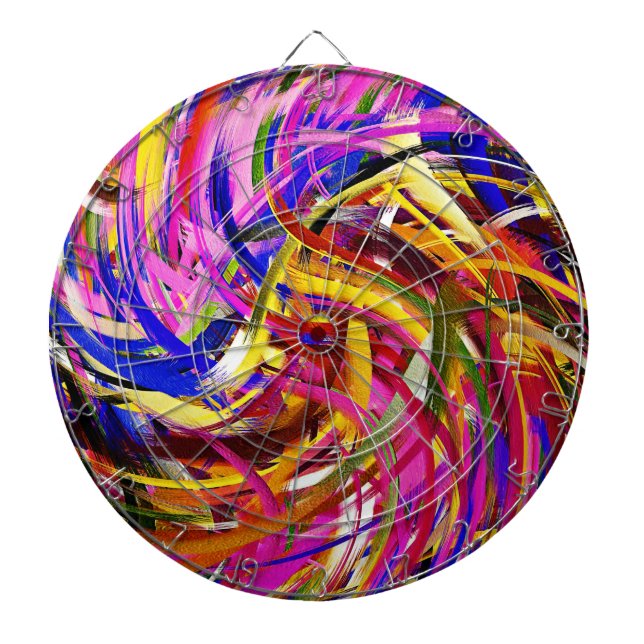 Abstract Art #22 Dartboard (Front)