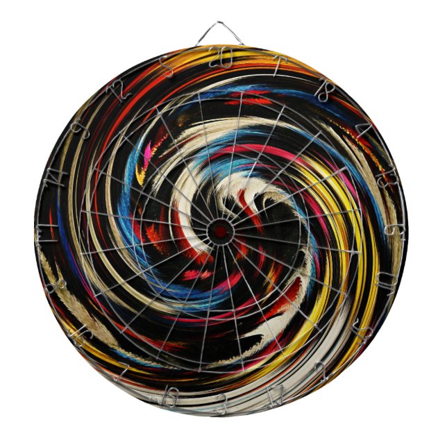 Abstract Art #24 Dartboard (Front)
