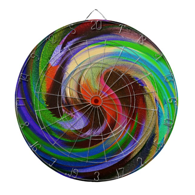Abstract Art #26 Dartboard (Front)