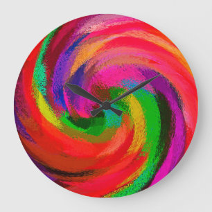 Abstract Art #28 Large Clock