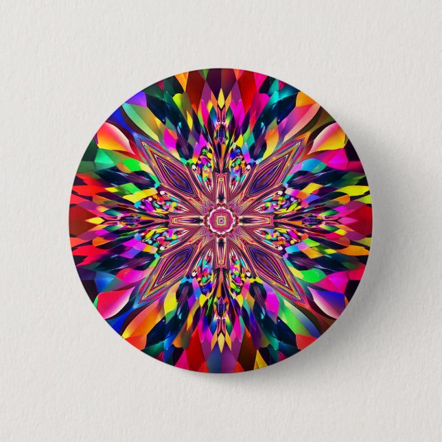 Abstract art 2 inch round button (Front)