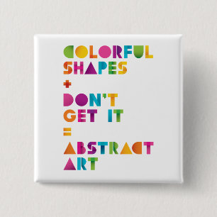 Abstract Art 2 Inch Square Button