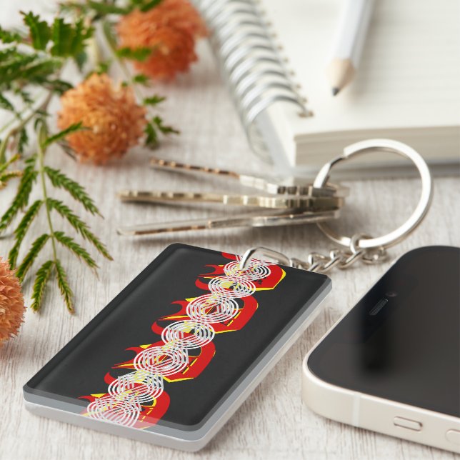 Abstract Art 2 Keychain (Front Right)