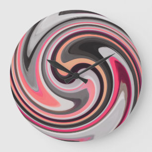 Abstract Art #4 Large Clock