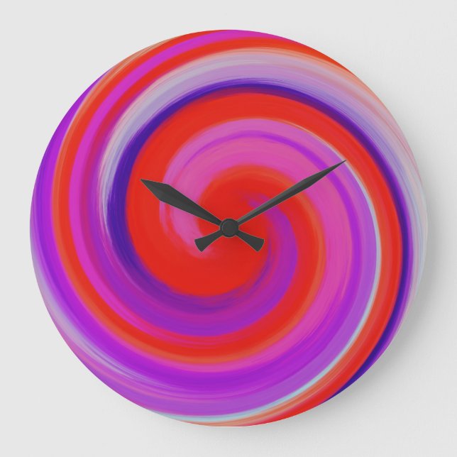 Abstract Art #6 Large Clock (Front)