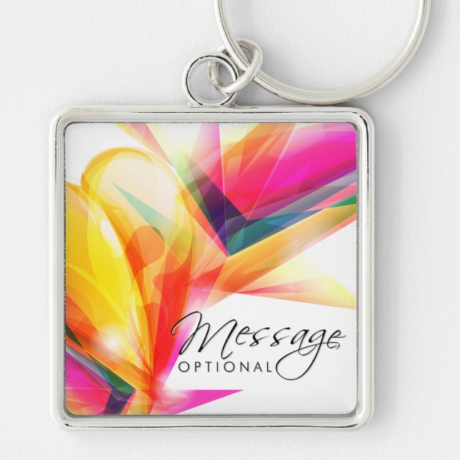 Abstract Art 7 Keychain (Front)