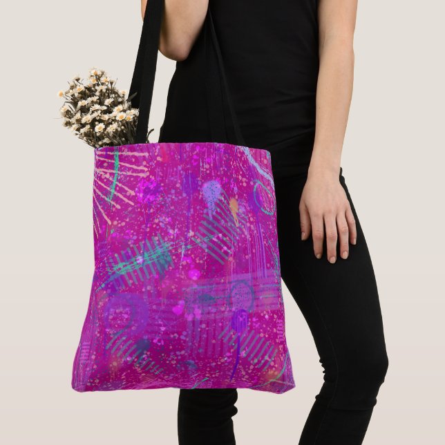 Abstract Art: A Real Personality  Tote Bag (Close Up)