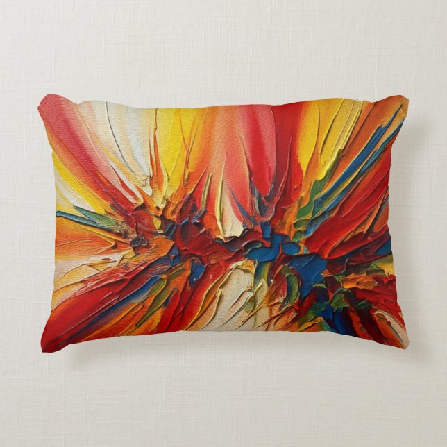 Abstract art accent pillow (Front)