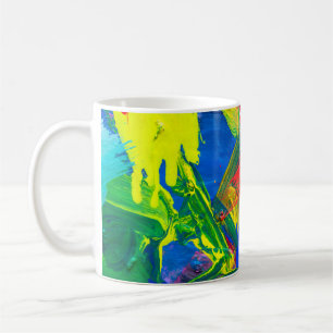 Abstract art background. Hand-painted background. Coffee Mug