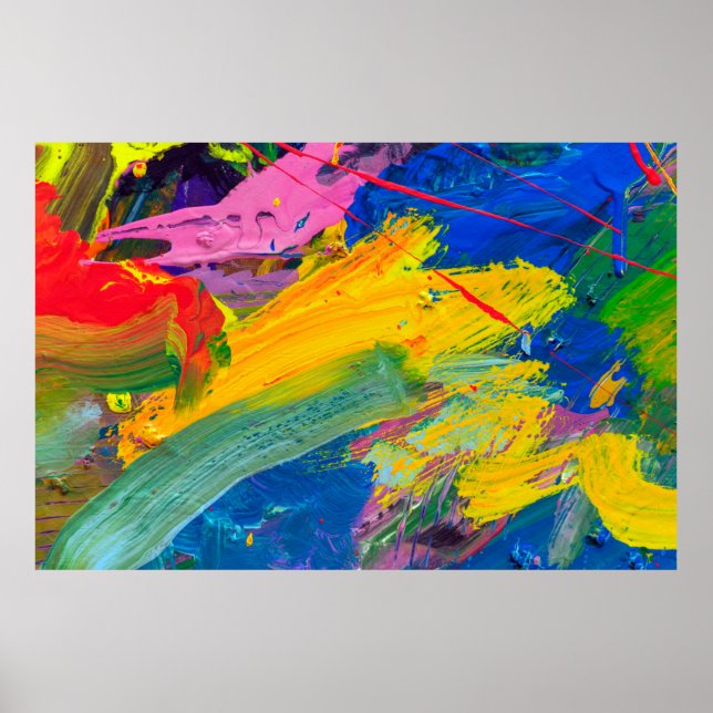 Abstract art background. Hand-painted background.  Poster (Front)
