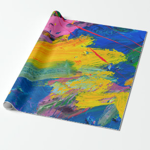 Abstract art background. Hand-painted background. Wrapping Paper