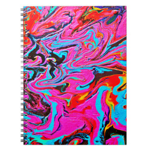 Abstract Art, Background, Hand Painting, Fluid Ar Notebook