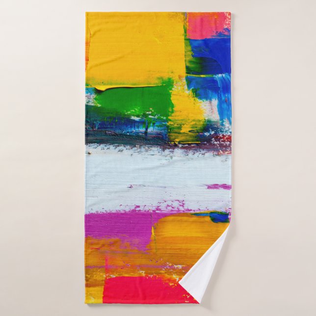Abstract art background. Modern art. Multicolored  Bath Towel (Bath Towel)