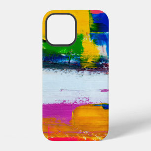 Abstract art background. Modern art. Multicolored  iPhone 12 Case