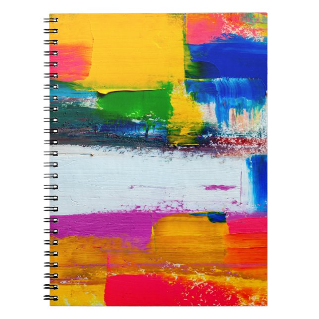 Abstract art background. Modern art. Multicolored  Notebook (Front)