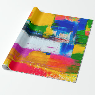 Abstract art background. Modern art. Multicolored  Wrapping Paper