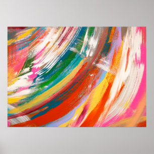 Abstract art background oil paint brush strokes. o poster