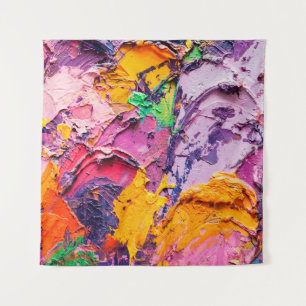 Abstract art background. Oil painting on canvas. M Tapestry